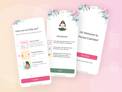 My Calendar - Onboarding account setup design guided tour mobile app design onboarding sign in sign up ui ux walkthrough welcome page welcome screen