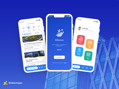 Alliance App appdevelopement branding design logo mobileapplication ui