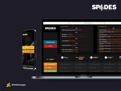 Spades - Mobile Application admininterface apps graphic design mobileapplication ui webapp