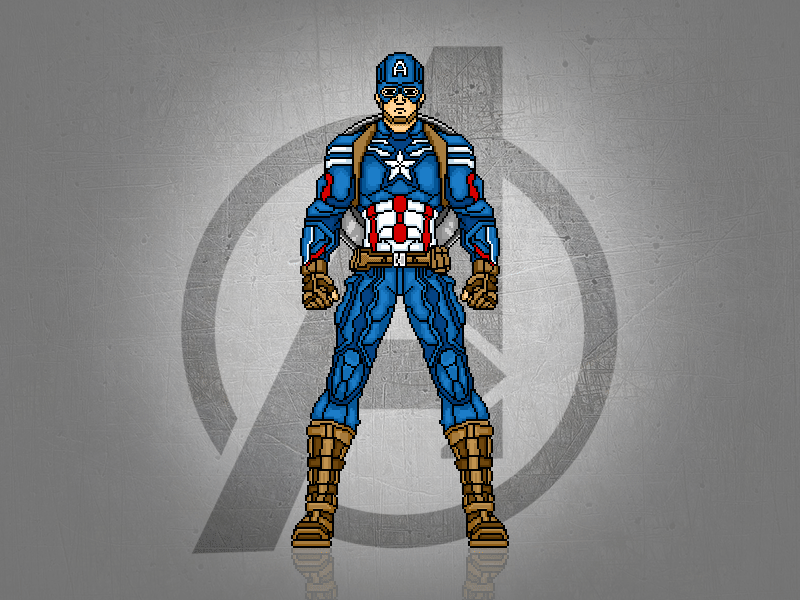 Captain America animation captain america character illustration superhero vector