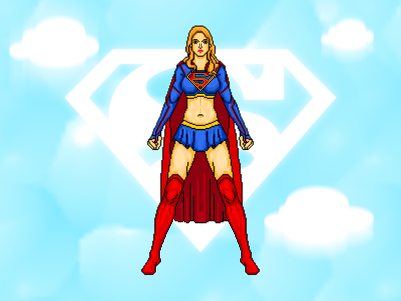 Supergirl animation character comic illustration supergirl superheroines warrior