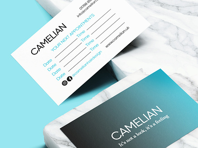 Camelian Hair Design - Appointment Cards