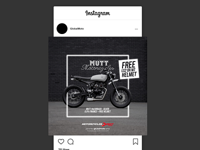 Mutt Motorcycles - Razorback - Instagram Mockup