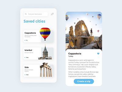 Travel app concept app design city concept country design mobile travel ui uiux vacation