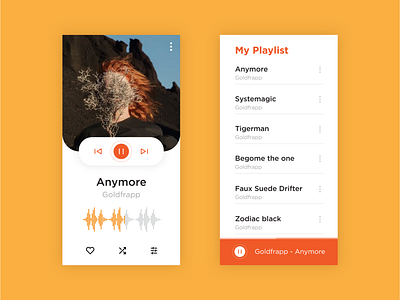 Music player app design dailyui design mobile music music app music player play uiux