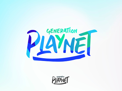 Generation Playnet blue blues branding climate design earth ecology game generation gui identity logo millenial planet play vector y