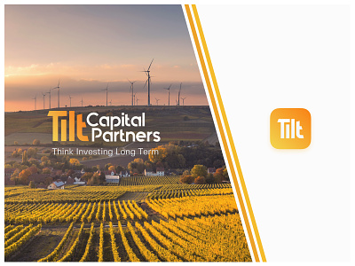 Tilt Capital Partners - Branding app branding capital ecology flat future identity invest logo orange society solar