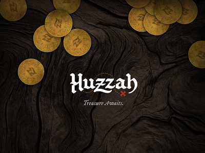 Huzzah Loyalty Program branding identity logo pirate rewards