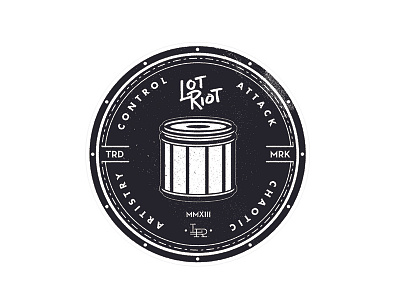 Lot Riot Sticker drum percussion sticker