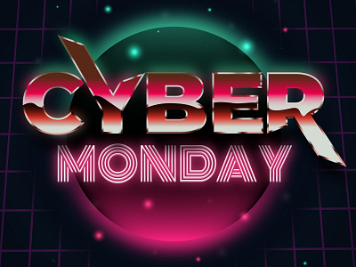 Cyber Monday for freepik 80s style abstract design background cyber monday design freepik vector illustration vectorart