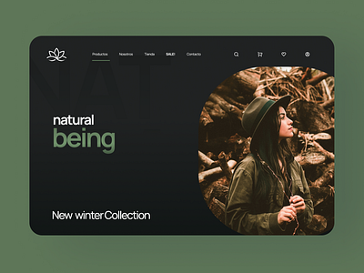 Natural being e-shop | UI 🌱 branding e shop graphic design shop ui ux web page