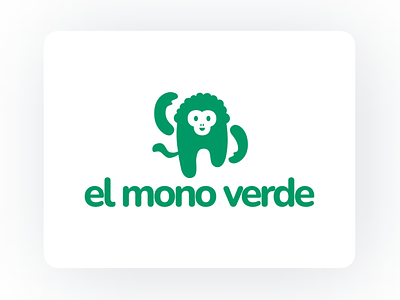 El mono verde | Logo design 🐒 argentina branding design editorial graphic design icon illustration logo minimal shop vector