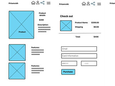 ux/ui design design blueprint