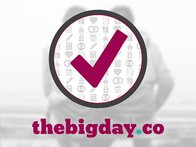 The Big Day Logo Design icon logo photography typography wedding