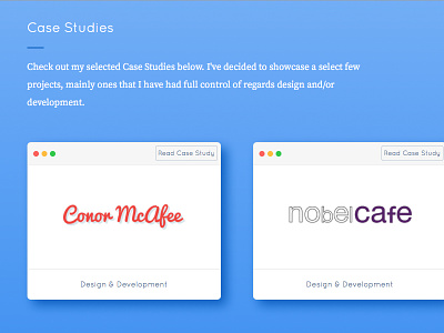 Case Studies about blog card cards case study gradient journal portfolio quicksand source sans ui website