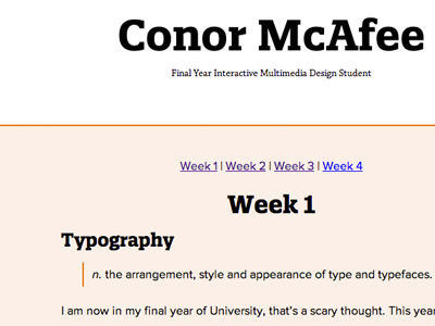 New Blog blog orange responsive rwd typography website white