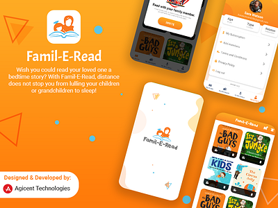 Famil-E-Read android app android app design app design appdesign communication app create an app design ios app ios app design ui ux