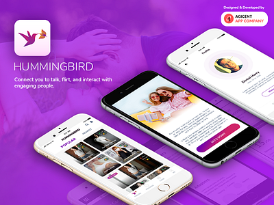 Hummingbird android app android app design app app design appdesign create an app datingapp entertainment app ios app ios app design ui ux