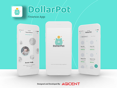 DollarPot App app design appdesign create an app finance finance app ios app ios app design savings savings app ui uidesign ux uxdesign