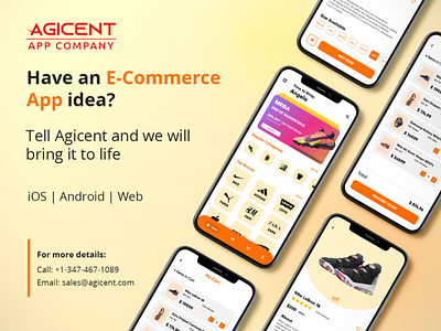 E-Commerce App Concept UI agicent android app app design business create an app design ecommerce ecommercebusiness ios app onlineshopping ui ux