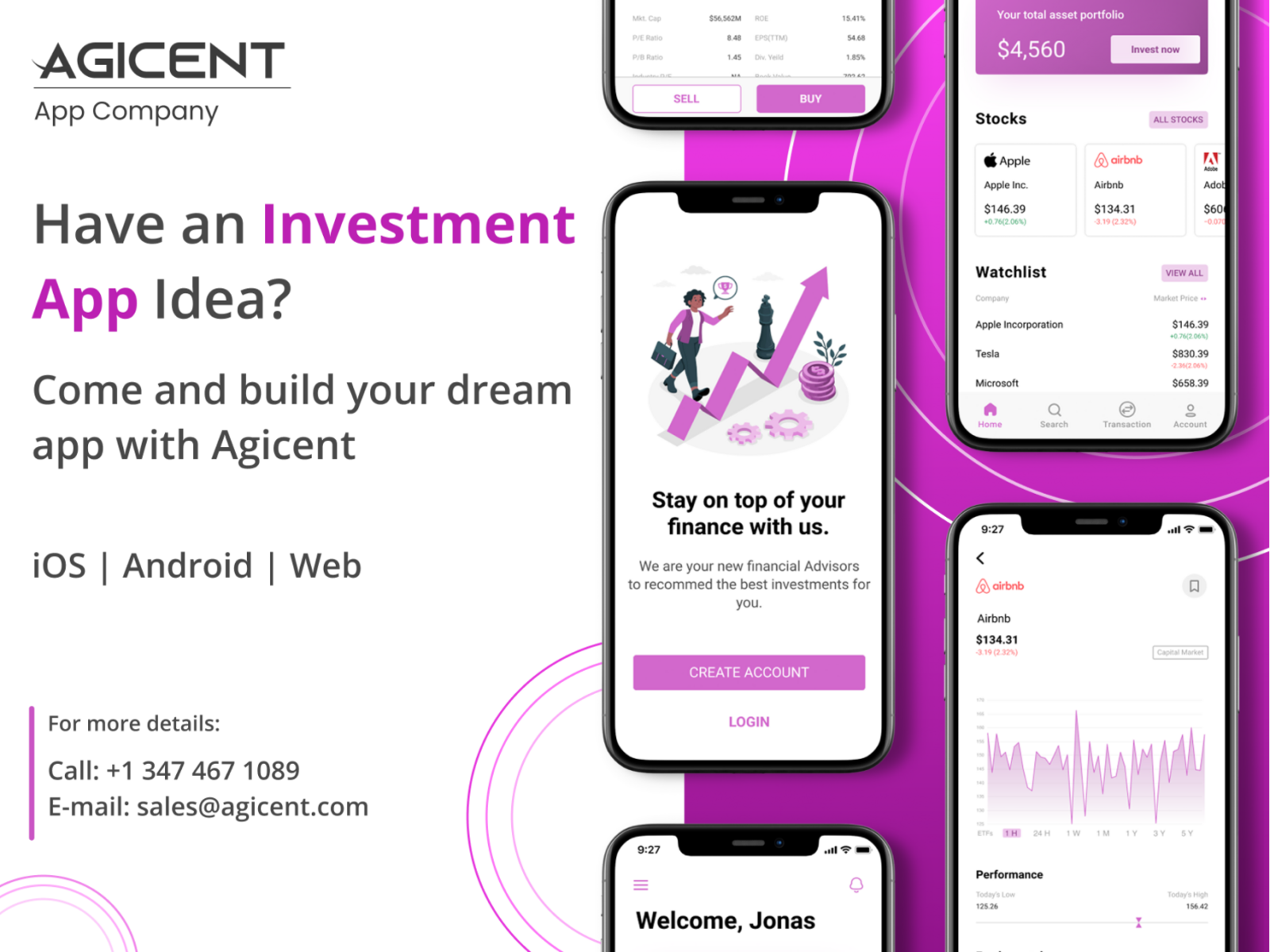 Dribbble - Investment Dribbble.png by Agicent App creating company