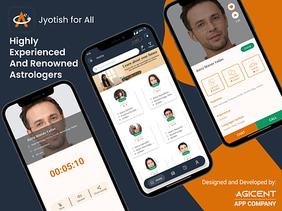 Jyotish for All App agicent android app app design astro app astro on app astro online meet astrologer ui ux video call