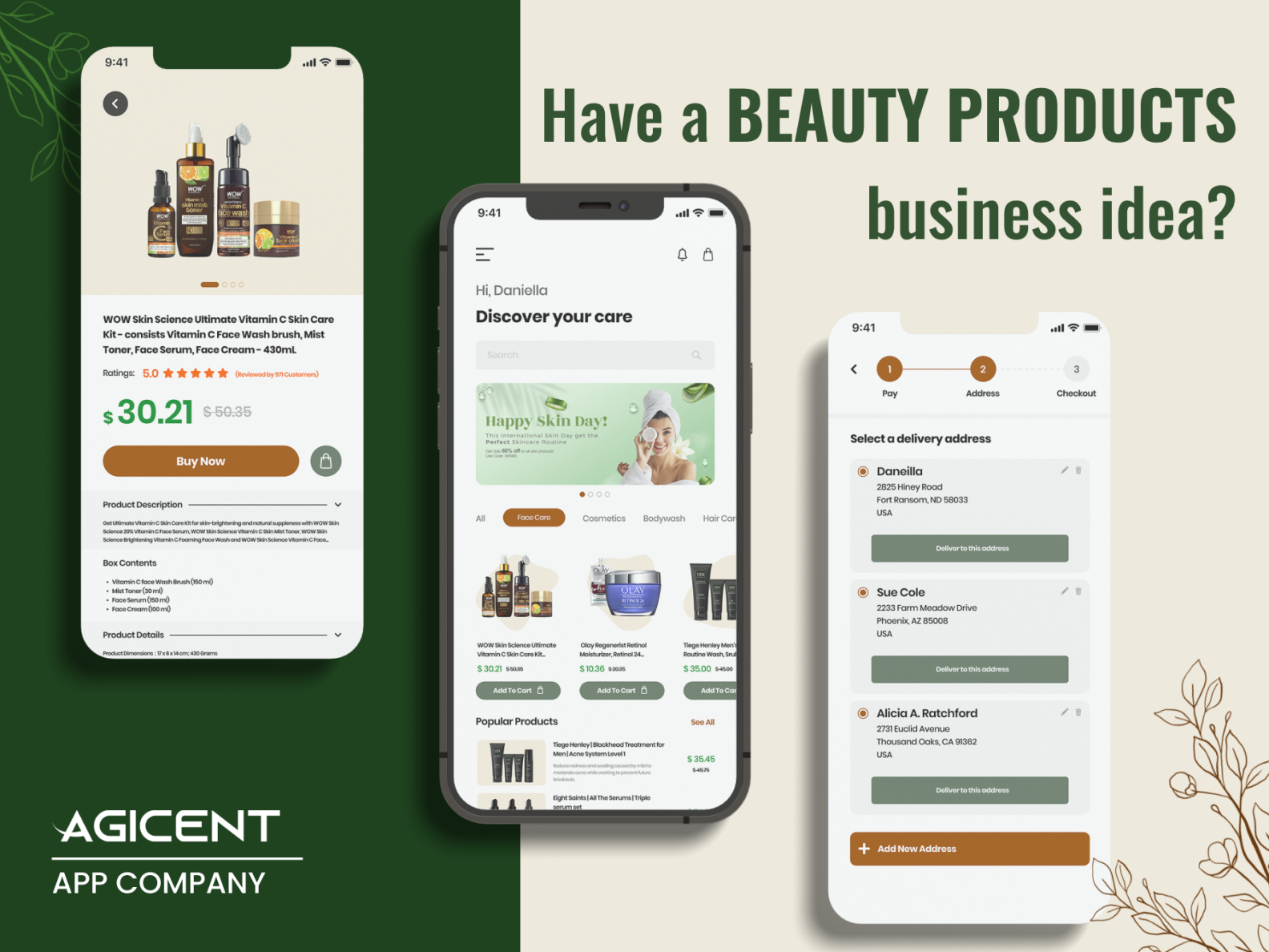 Beauty Products App Concept by Agicent App creating company on Dribbble