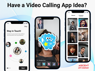 Video Calling App Concept agicent app design communication create an app design group chat lockdown love mytmtravel social app social distancing stay home ui ux video call video chat video conference zoom