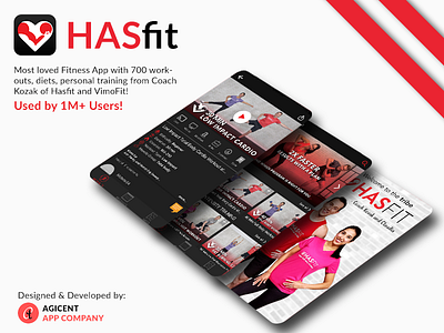 Fitness App Hasfit android app app app design create an app fitness fitness app ios app ios app design ui ux