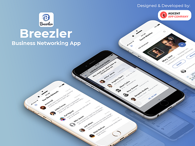 Breezler android app app app design business businessapp businessnetworking businessnetworkingapp create an app design ios app ios app design logo networkingapp ui ux