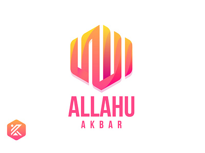 Allahu Akbar Colorful Arabic Design allah allahuakbar allahuakbar arabic calligraphy arabic logo colorful design flatdesign illustration logo minimal vector