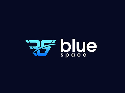 Blue Space logo colorful colorful logo design dribbble illustration logo minimal minimalist modern logo vector