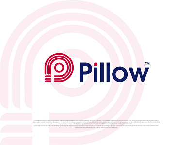 Pillow minimal logo design colorful design dribbble illustration logo minimal minimalist modern logo pillow pillow logo