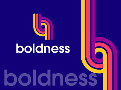 boldness logo design b letter logo brand design brand identity branding colorful logo illustration logo minimalist modern logo