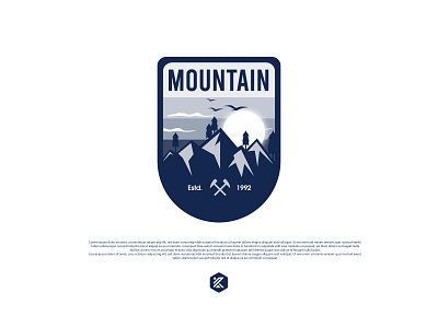 Mountain badge logo badge design badge logo illustration logo mountain logo patch design patch logo sticker design