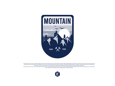 Mountain badge logo