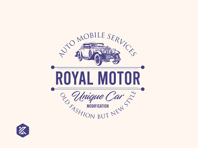 Royal motor Vintage logo automobile automobile logo dribbble illustration logo motor logo vintage vintage badge vintage design vintage logo