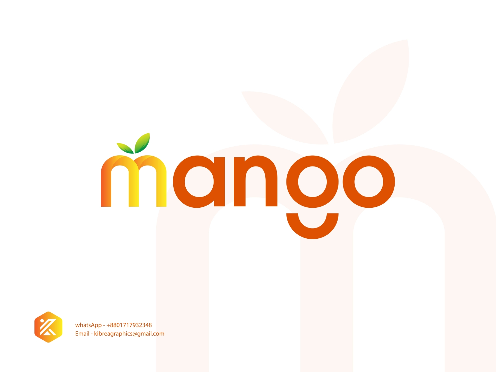 Green Mango Logo Design Graphic by alonkelakon · Creative Fabrica