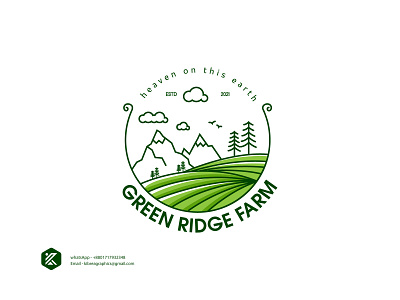 Green Ridge Farm monoline logo