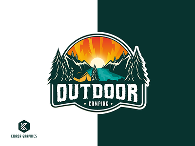 Outdoor Camping Badge logo badge logo camping design logo minimalist mountain logo outdoor
