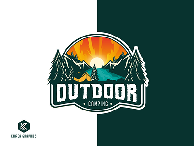 Outdoor Camping Badge logo