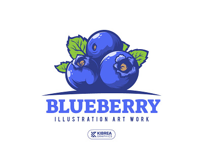 Blueberry Logo illustration blue blueberry blueberry illustration branding colorful logo design dribbble fruits illustration logo minimalist modern logo ui vector