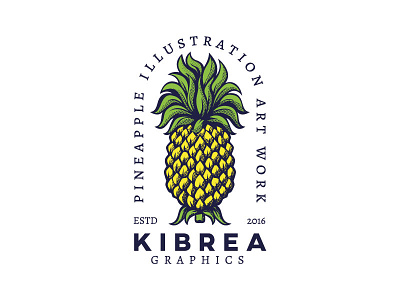 Pineapple logo branding colorful logo design dribbble fruits illustration logo minimalist modern logo pineapple pineapple logo pineapple vintage ui vector vintage logo