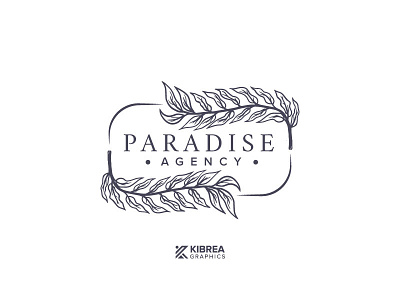 Paradise Agency logo design agency logo botanic logo branding colorful logo design dribbble floral logo illustration leaf logo logo minimalist modern logo vector
