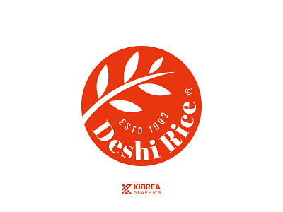 Deshi Rice Logo branding colorful logo deshi rice logo design dribbble food logo illustration logo minimalist modern logo ricelogo ui vector