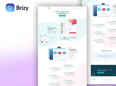 Brizy Empire branding brizy brizy cloud design graphic design page builder ui web design website builder website template website theme