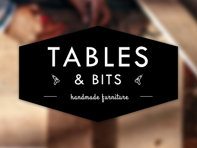 Tables & Bits Logo black branding logo modern white