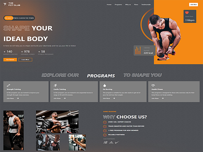 Landing Page for Fitness Enthusiast