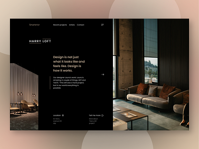 HARRYLOFT (company) landing page design