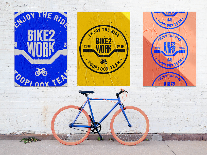 Bike2Work 2019 Visuals by Agnieszka for Tooploox on Dribbble